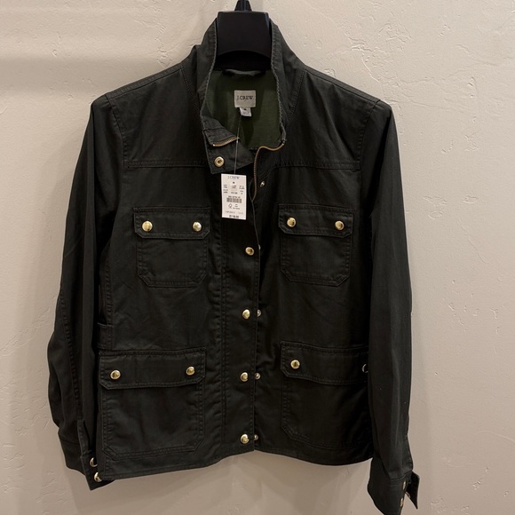 J. Crew Jackets & Blazers - J.Crew, dark olive green utility jacket- NWT